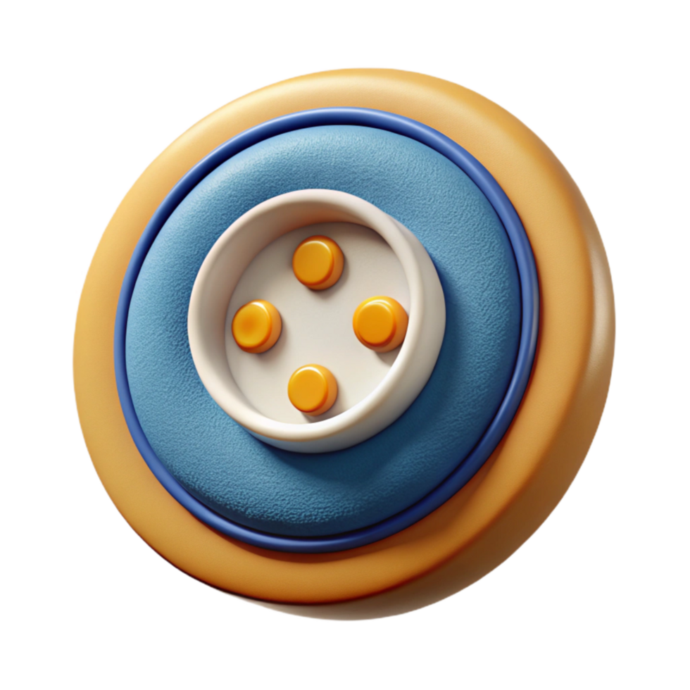 beautiful modern Smart Textile Button Isolated Cutout detailed png