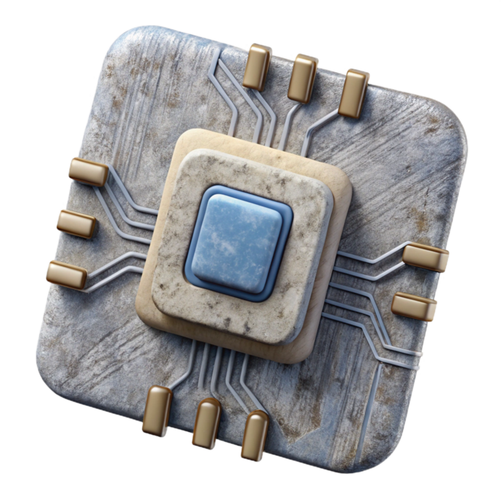 dramatic abstract Smart Textile Circuit Board Detail Isolated detailed png
