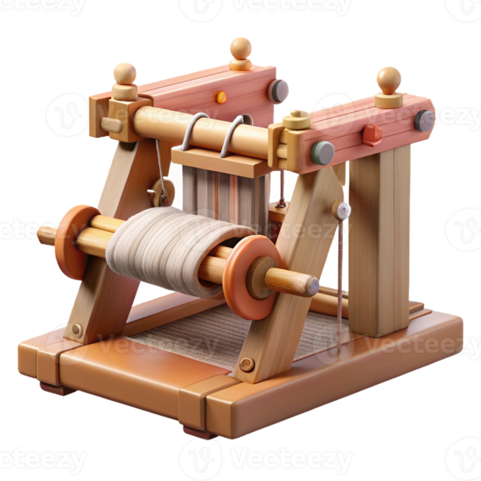 wonderful artistic Smart Textile Loom Mechanism Isolated original png