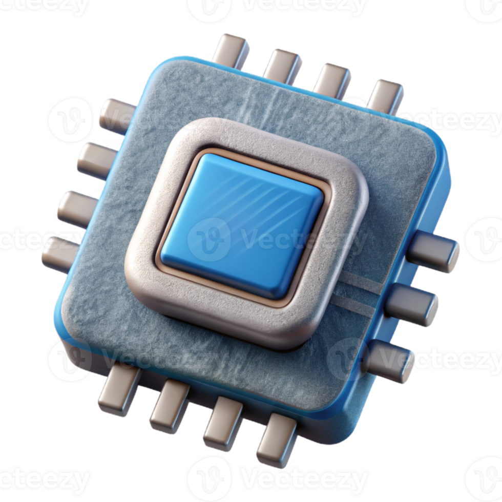extraordinary artistic Smart Textile Microprocessor Chip Isolated high resolution png