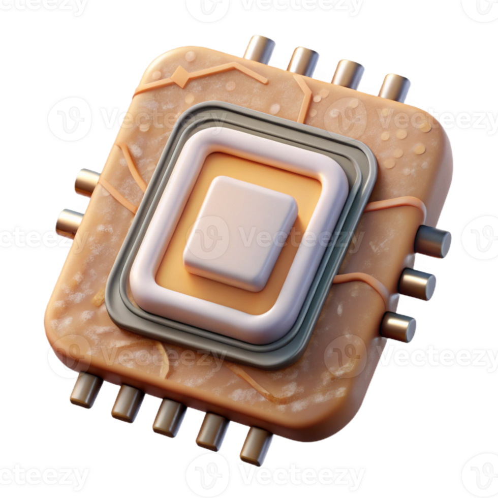 elegant abstract Smart Textile Printed Circuit Board Isolated premium png