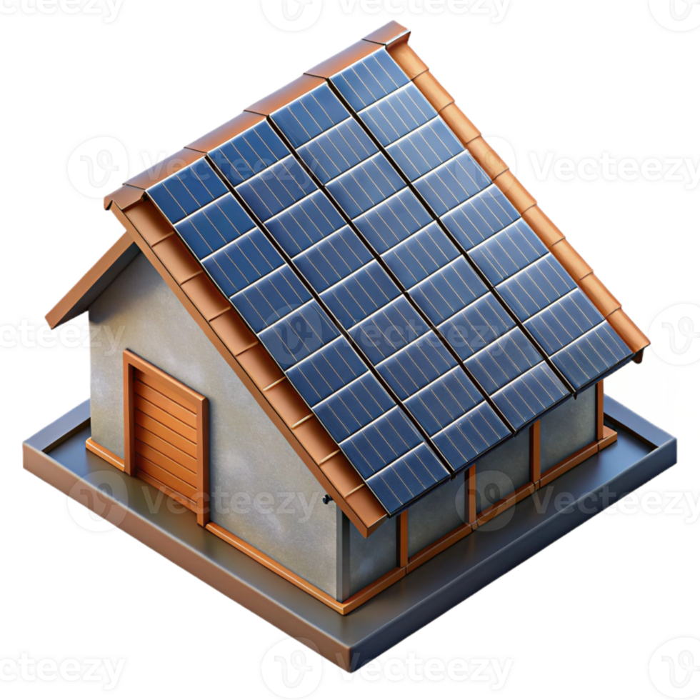 elegant classic Solar Panel Roof Installation Cutout detailed png