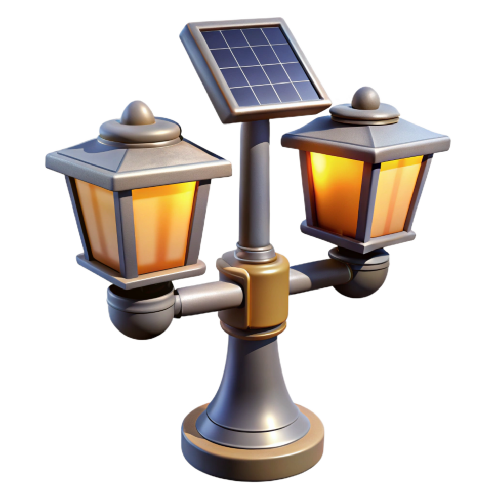 stunning rustic Solar Powered Street Lights with Isolated Elements genuine png