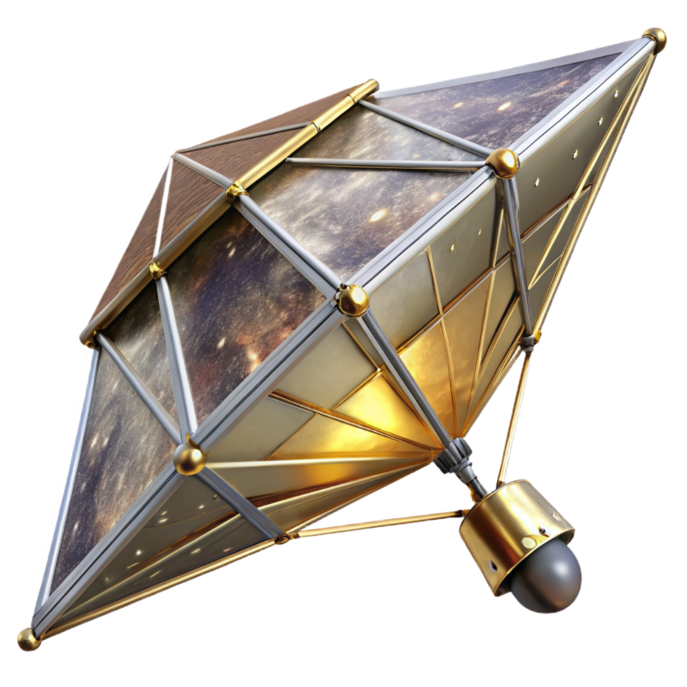 dramatic modern Solar Sail Deployment in Space Isolated genuine png