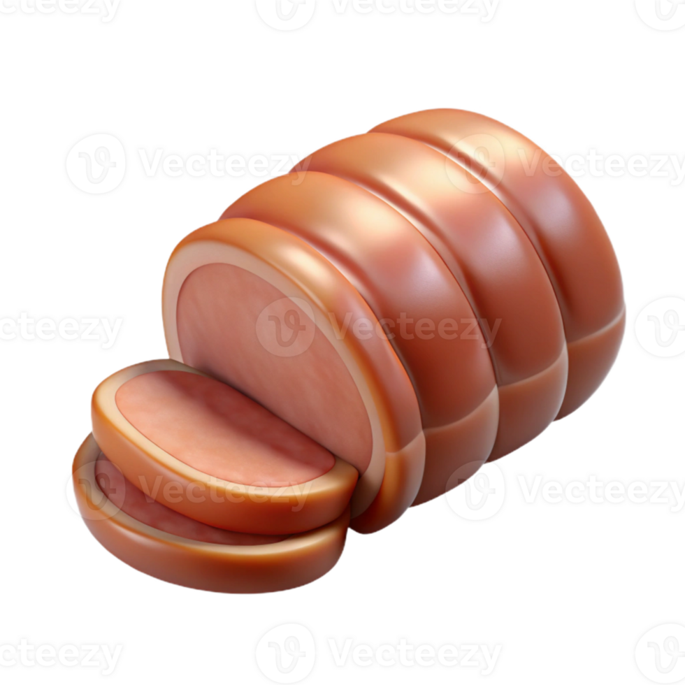 beautiful vintage Sous Vide Pork Tenderloin Side View Isolated exclusive png