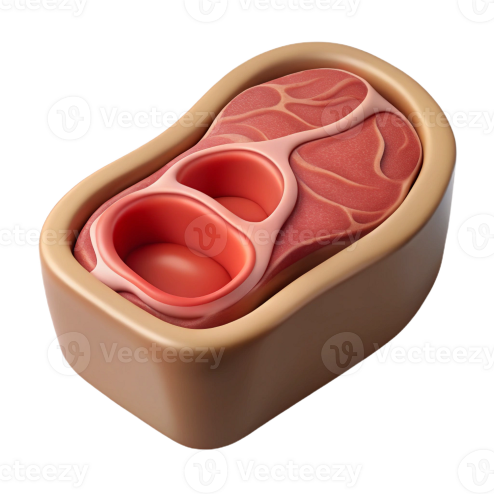 vibrant classic Sous Vide Steak Cross Section Cutout exclusive png