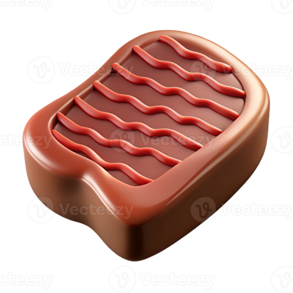 beautiful artistic Sous Vide Steak Side View Cutout with Grill Marks high resolution png