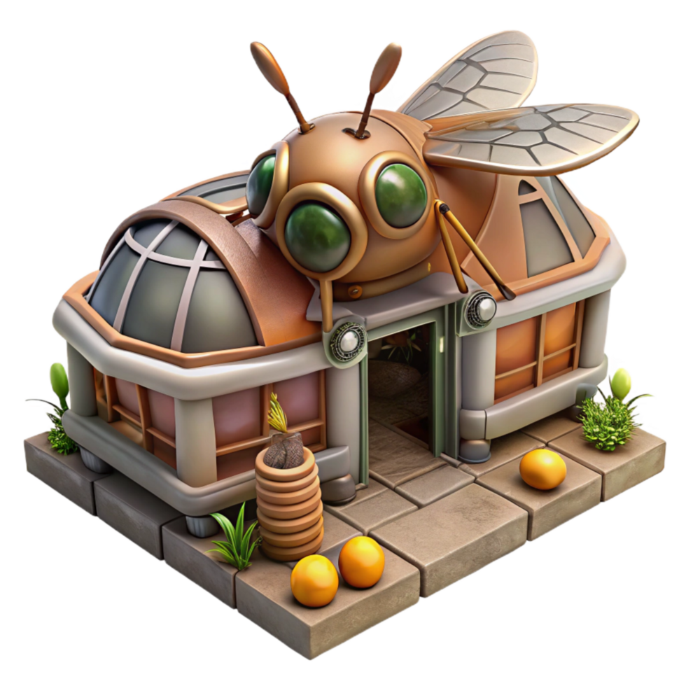 beautiful rustic Space Based Insect Farm Isolated premium png