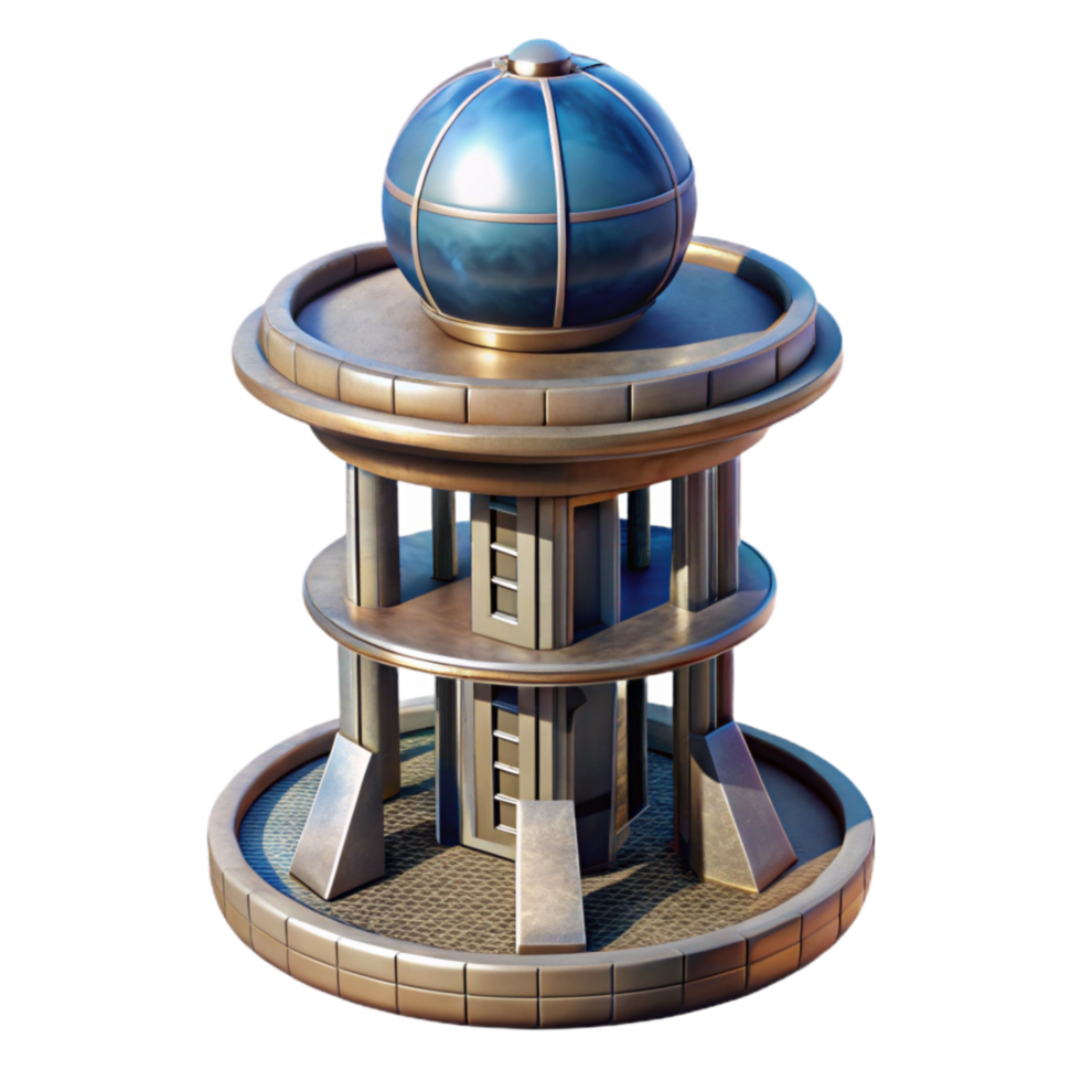impressive abstract Space Elevator Concept Futuristic Design Transparent Background detailed png