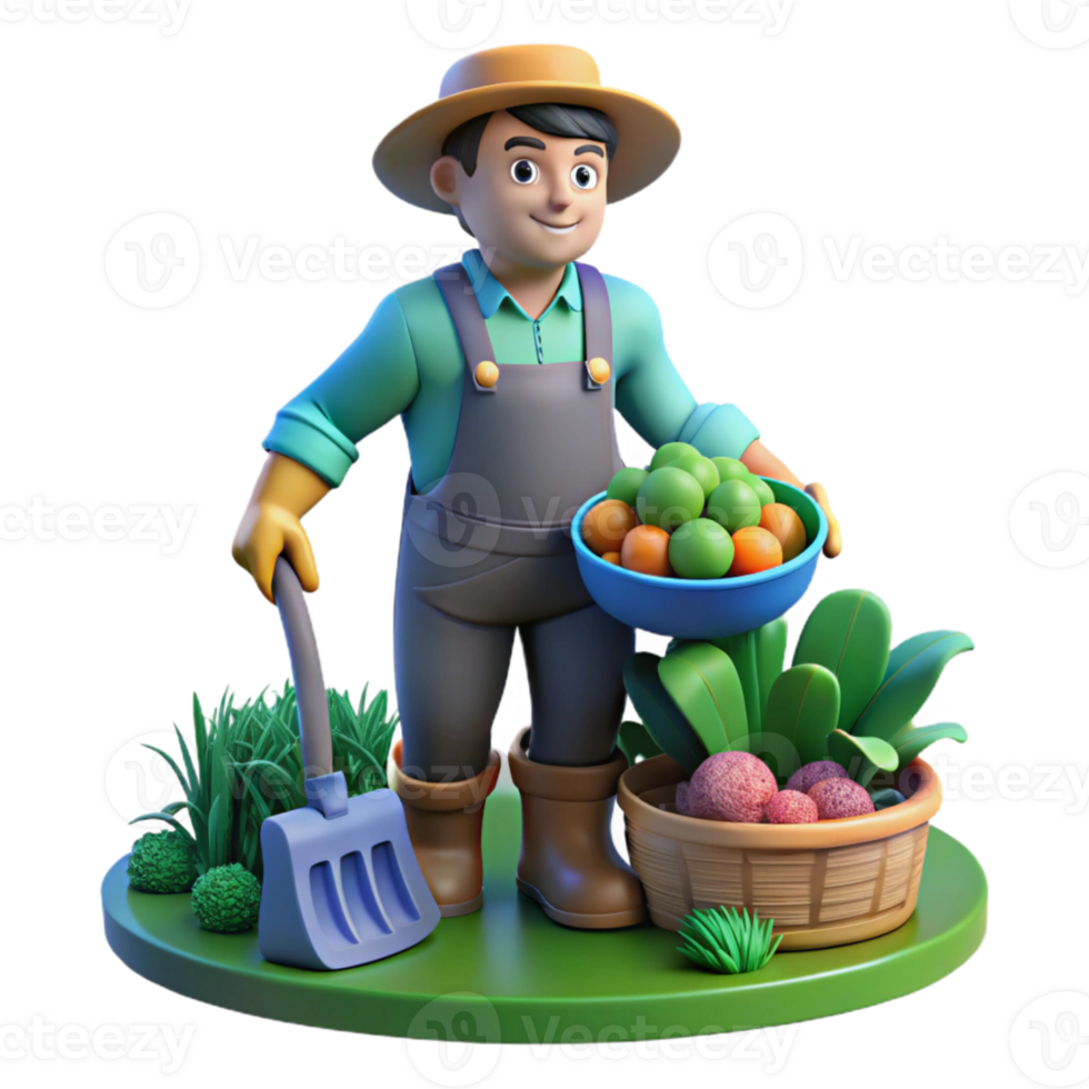 dramatic abstract Space Farmer Harvesting Crops Under Uv Light Cutout original png