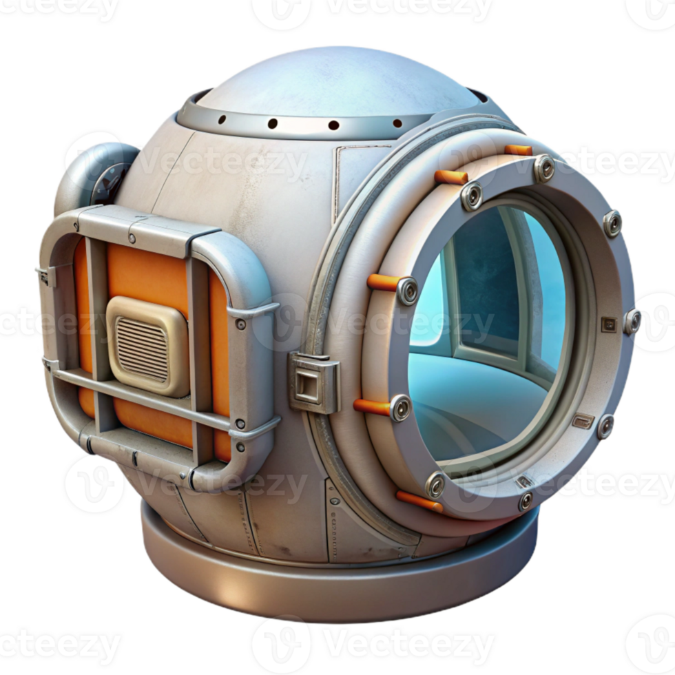 serene abstract Space Habitat Airlock Transparent Background exclusive png