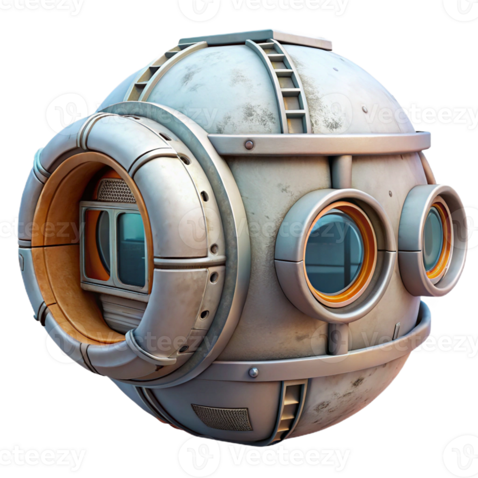 impressive traditional Space Habitat Airlock Transparent Background high resolution png