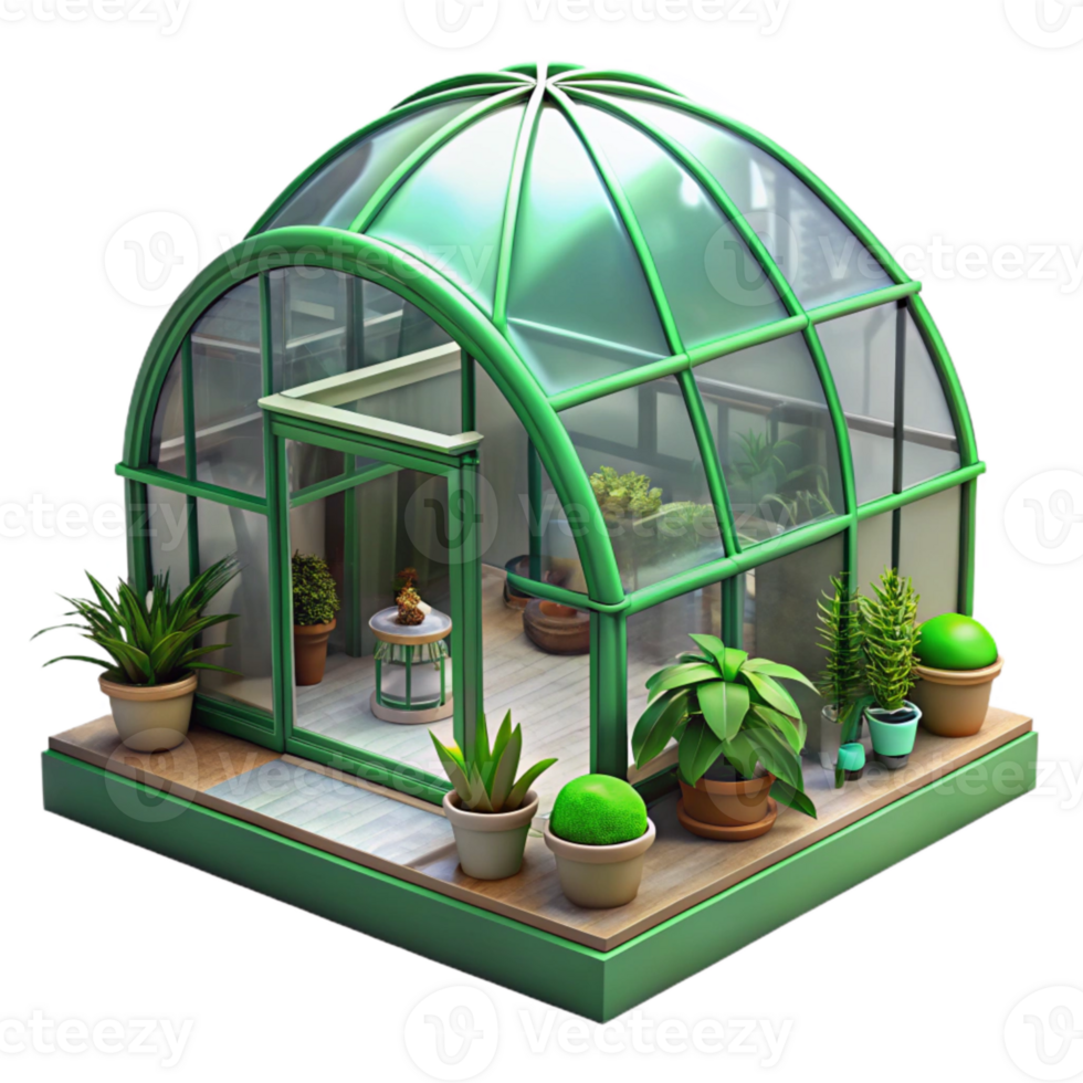 elegant abstract Space Habitat Greenhouse Transparent premium png