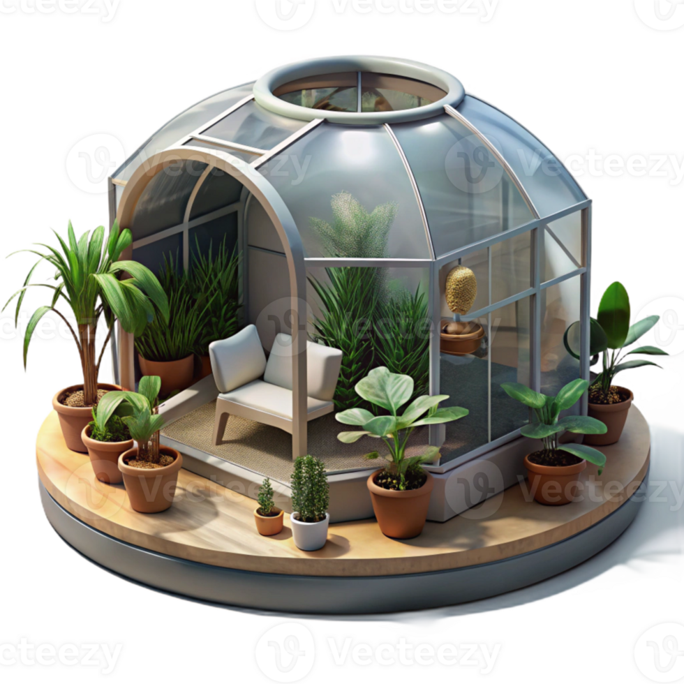 wonderful classic Space Habitat Greenhouse Interior View Transparent Background professional png