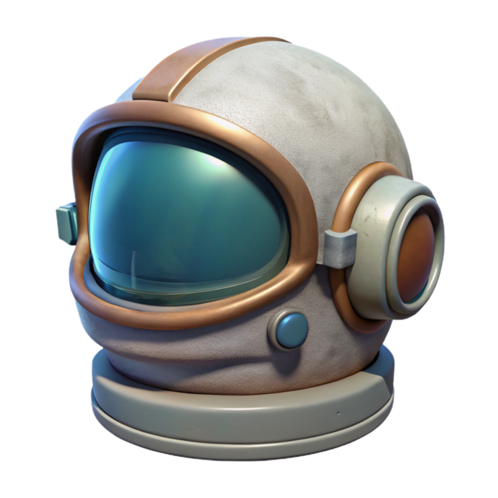 wonderful modern Space Helmet Visor Down Isolated detailed png