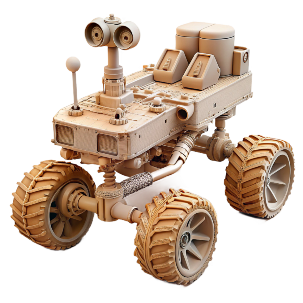 vibrant contemporary Space Rover Exploring Mars Transparent professional png