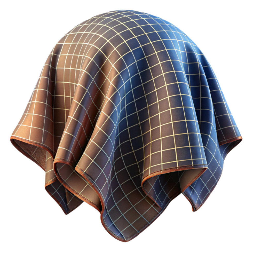 vibrant rustic Spacetime Fabric Isolated with Grid Lines genuine png