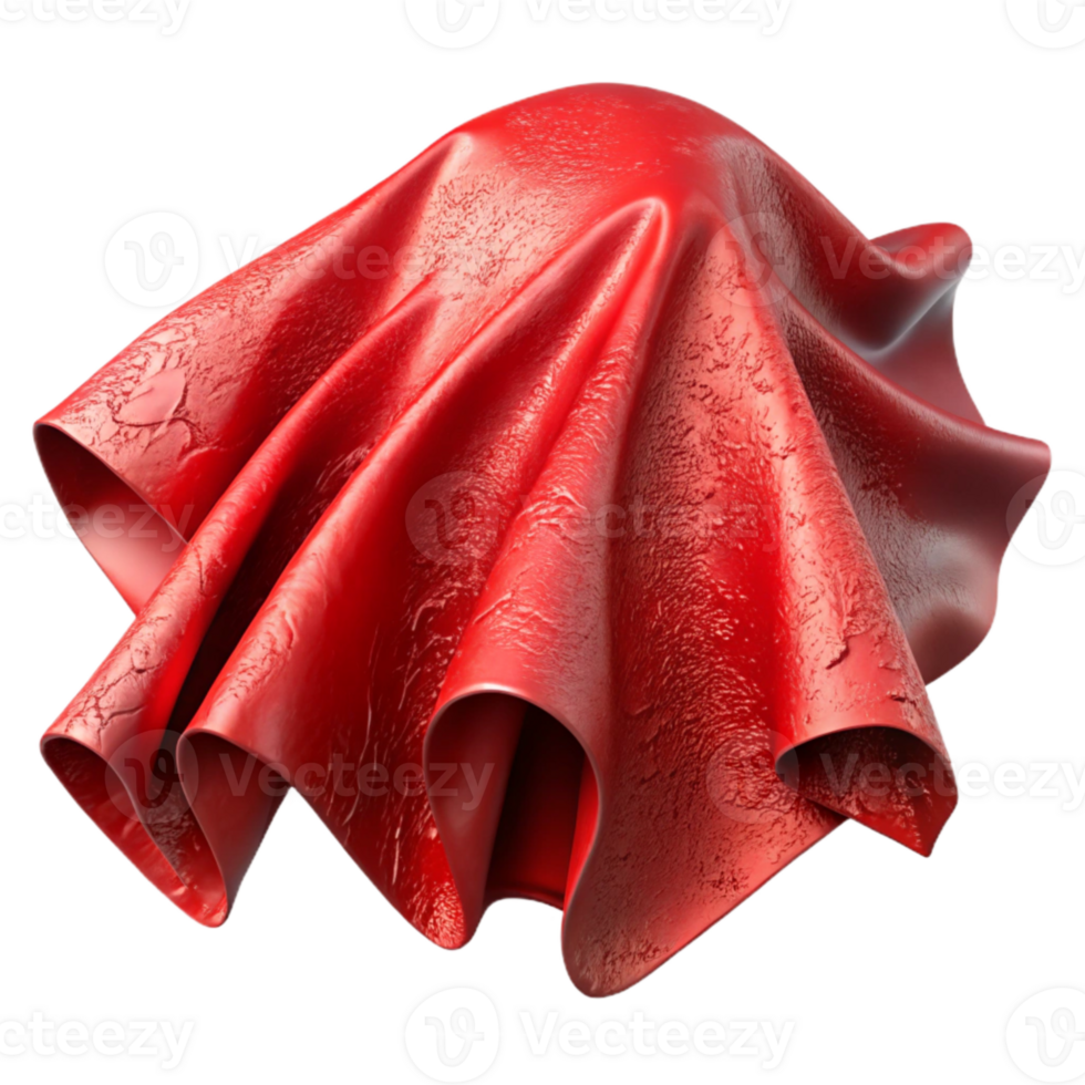 elegant rustic Space Time Fabric Ripping Red Cutout high resolution png