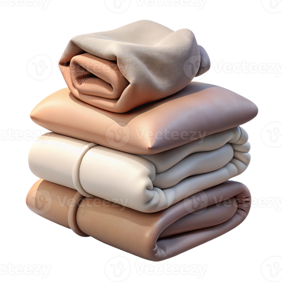 extraordinary vintage Stack of Folded Clothes Neutral Tones exclusive png