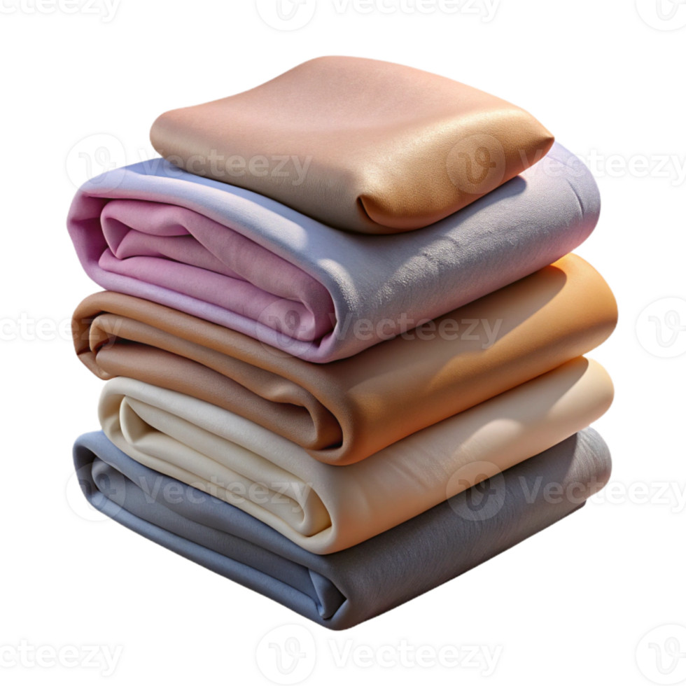 vibrant abstract Stack of Folded Clothes Neutral Tones exclusive png