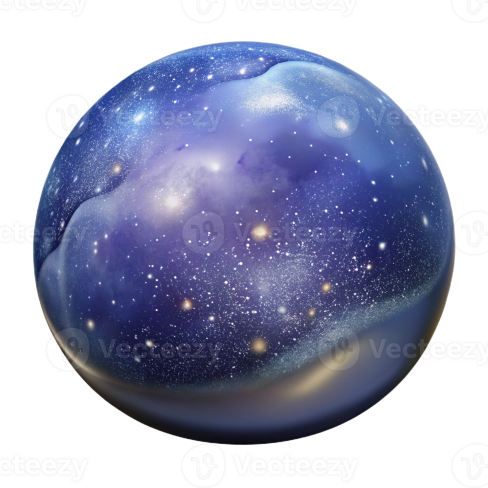 vibrant minimalist Starry Night Sky with Milky Way Transparent Background genuine png
