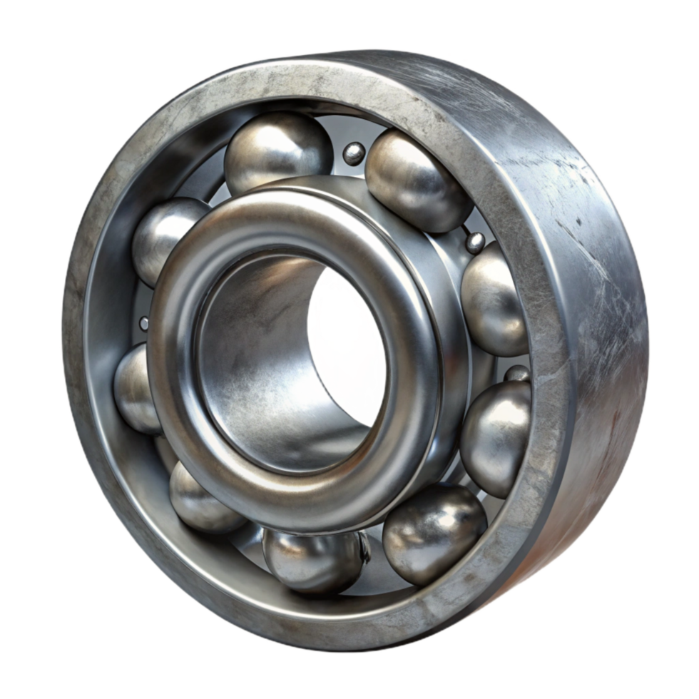 beautiful artistic Steel Ball Bearing Rolling Upwards Isolated authentic png