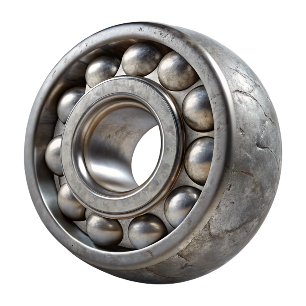 stunning classic Steel Ball Bearing Rolling Upwards Isolated png