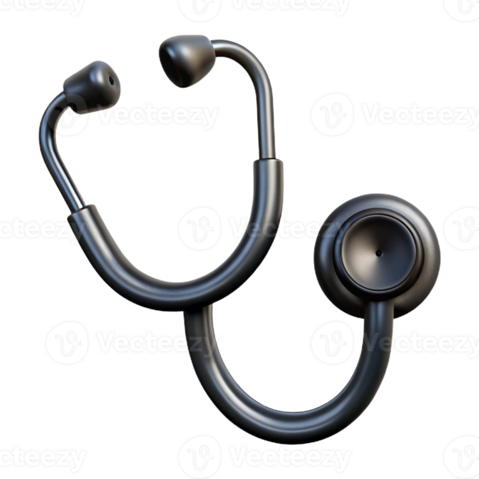 impressive creative Stethoscope Icon Black Outline Isolated Element high quality png