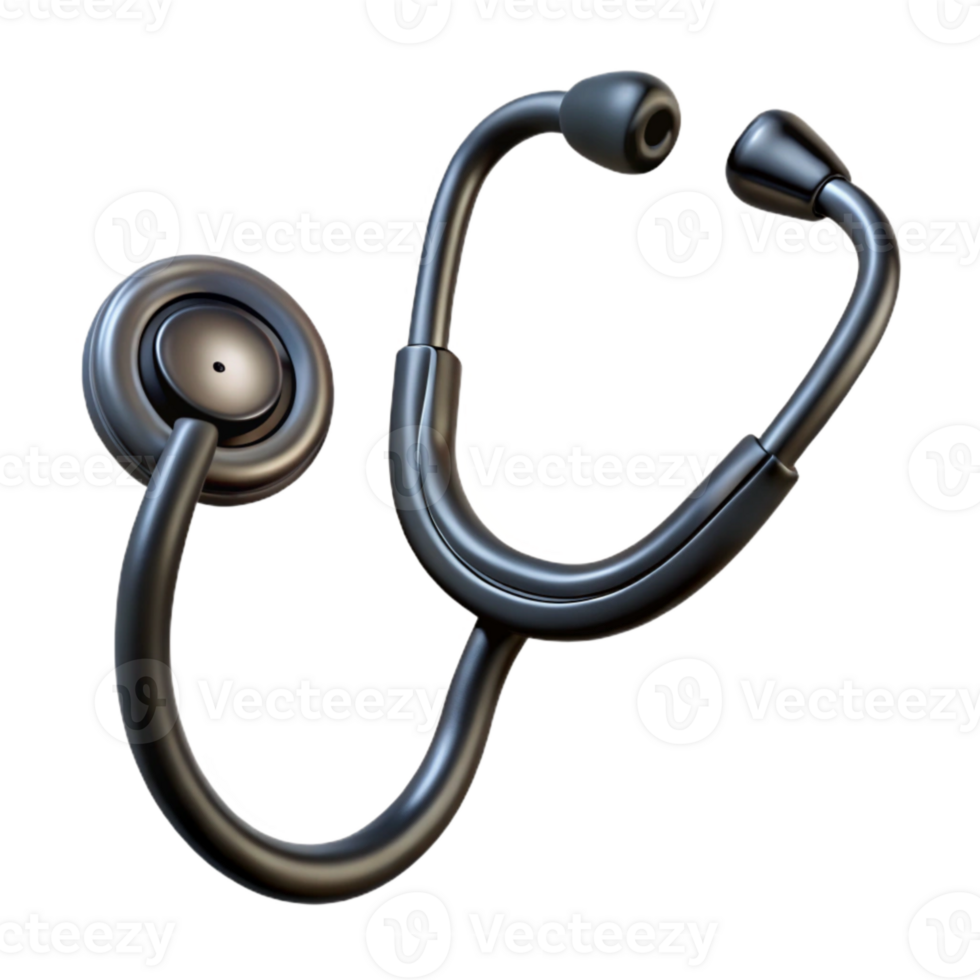 magnificent minimalist Stethoscope Icon Black Outline Isolated Element premium png