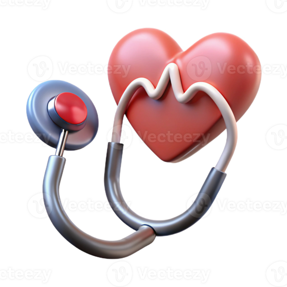 stunning rustic Stethoscope with Heartbeat Icon Transparent Cutout professional png