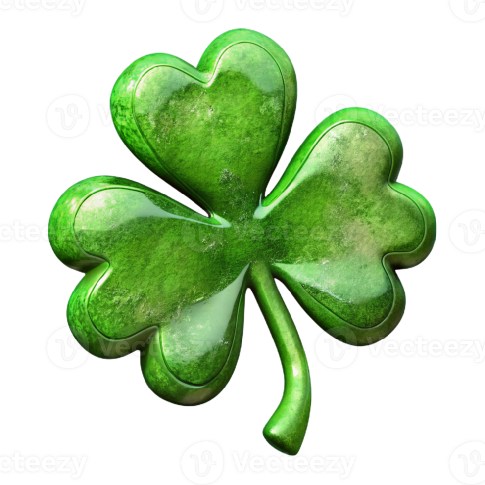 magnificent creative St Patricks Day Shamrock Close Up Transparent Background original png