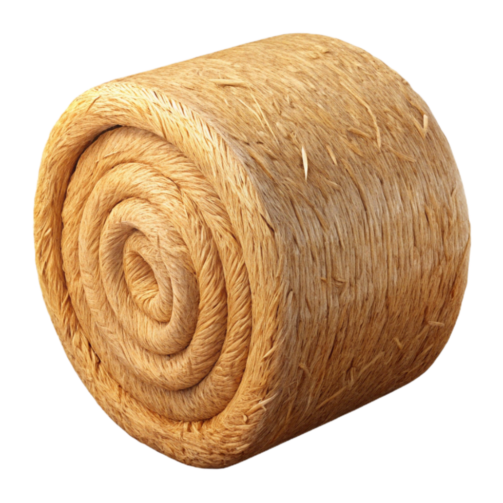 serene classic Straw Bale Construction Material Close Up Transparent Background genuine png