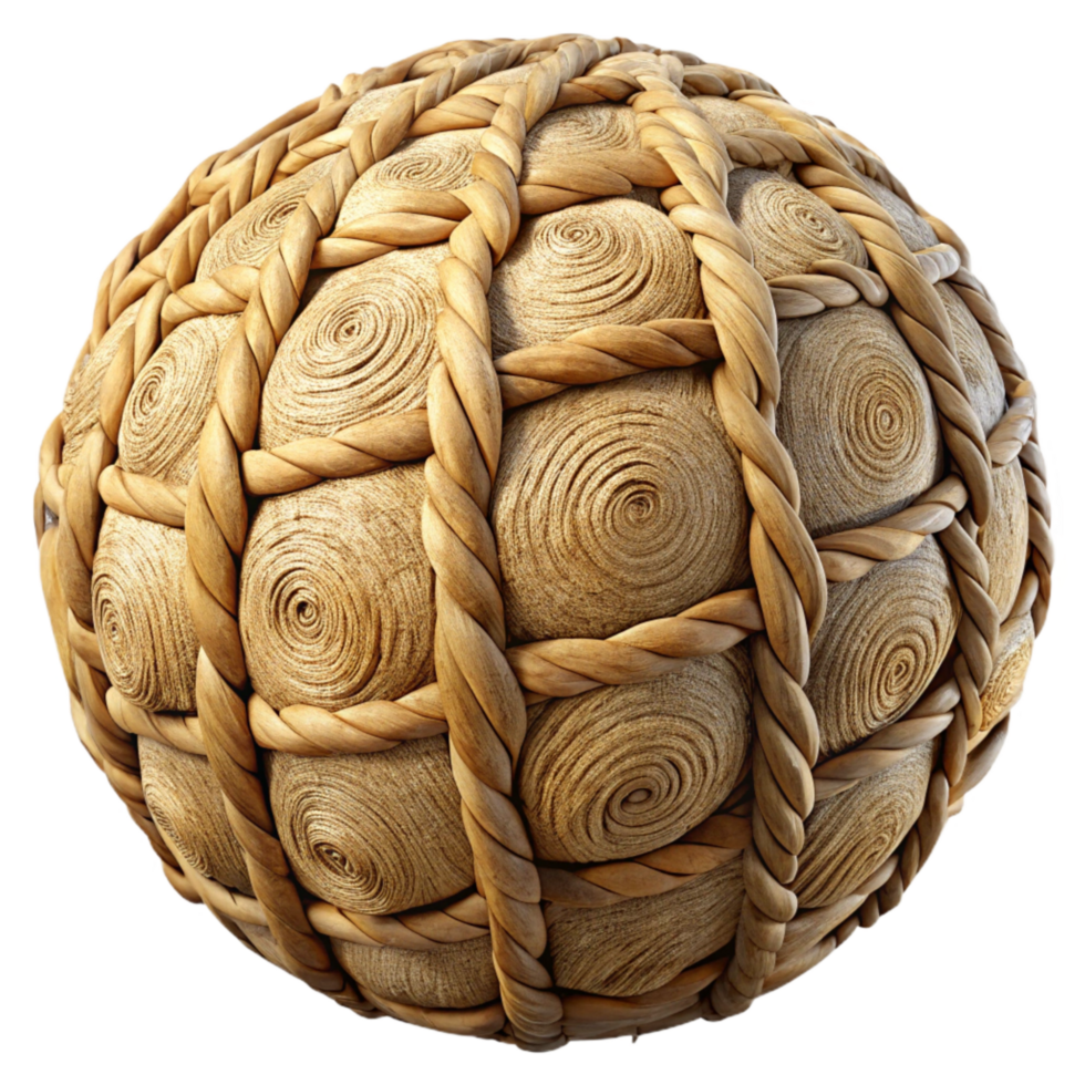 serene vintage Straw Bale Construction Technique Detail Close Up detailed png