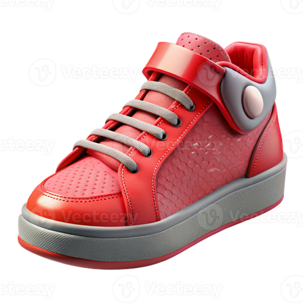 dramatic rustic Street Style Sneakers Red Cutout Element premium png