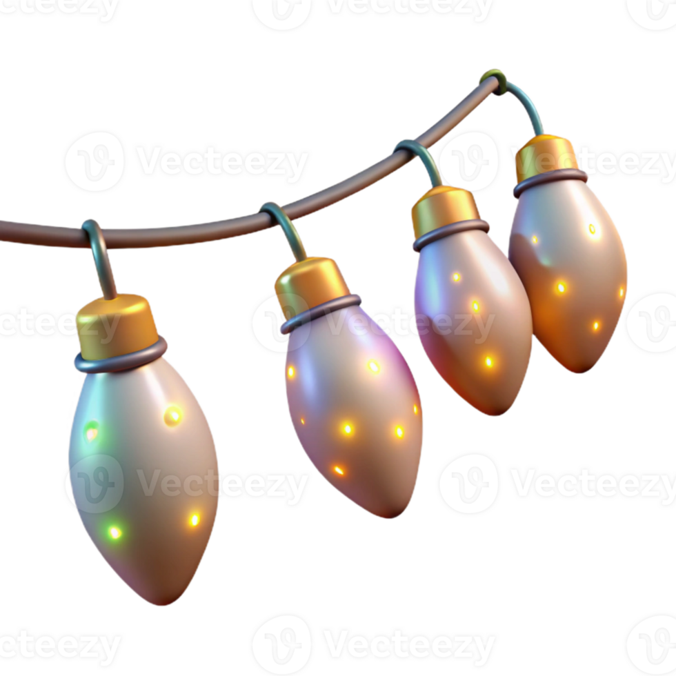 serene traditional String Lights Twinkling Festive Illumination Isolated original png