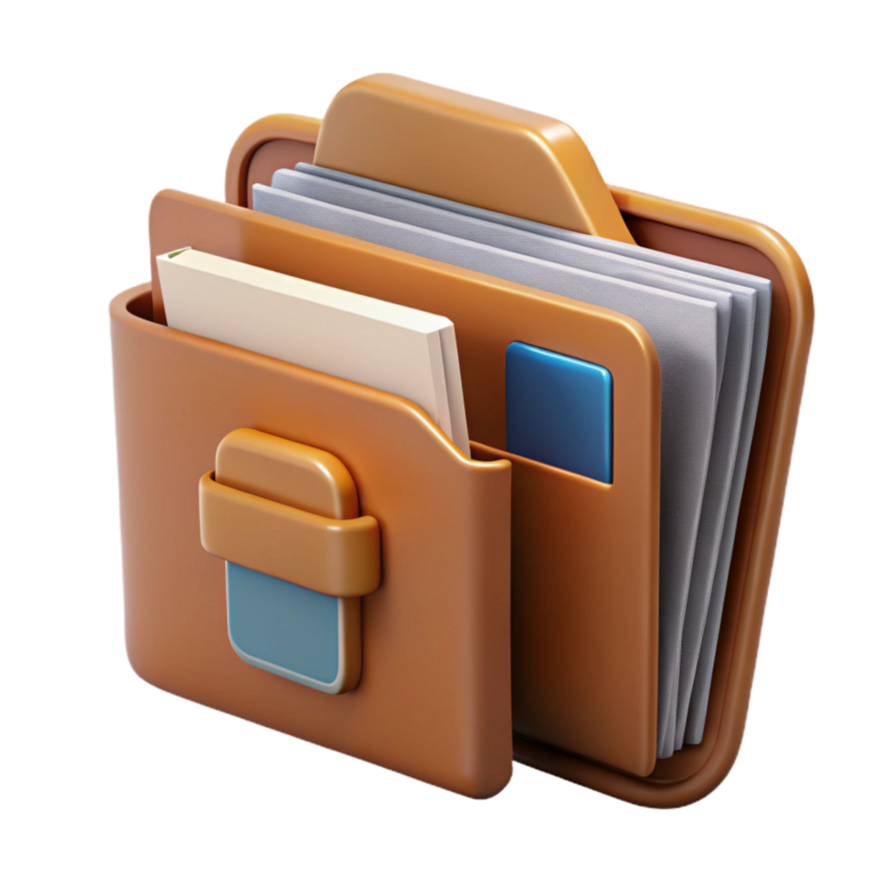 wonderful contemporary Student Portfolio Folder Open View Cutout premium png