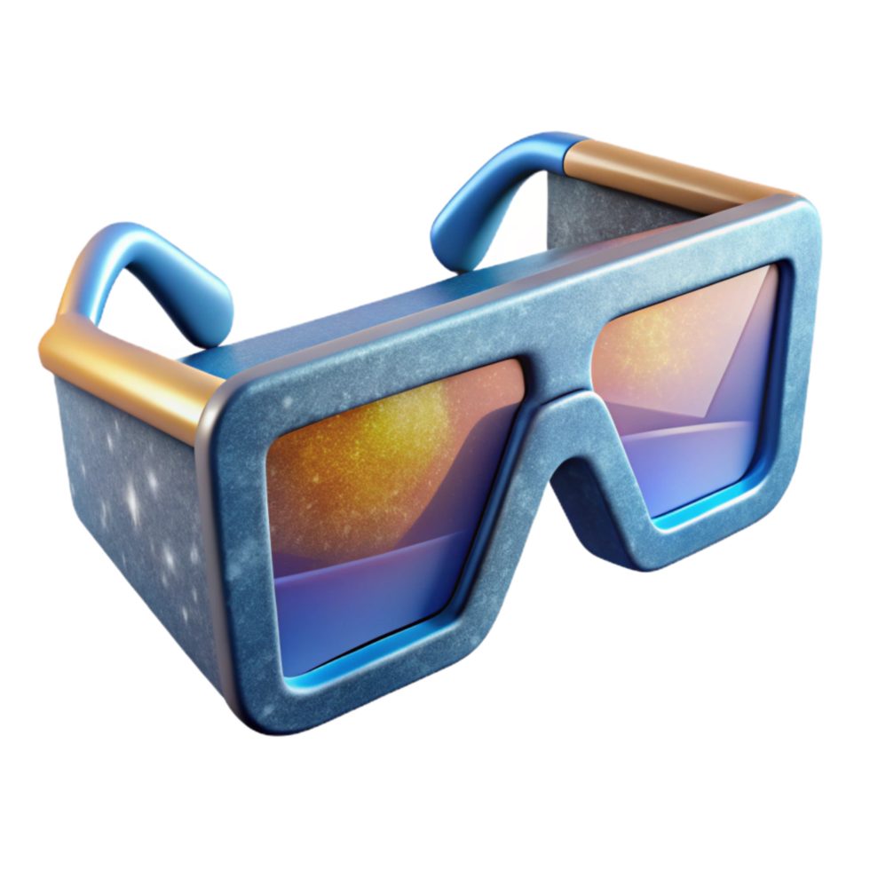 dramatic artistic Stylized Ar Glasses with Minimalist Design Transparent Background original png