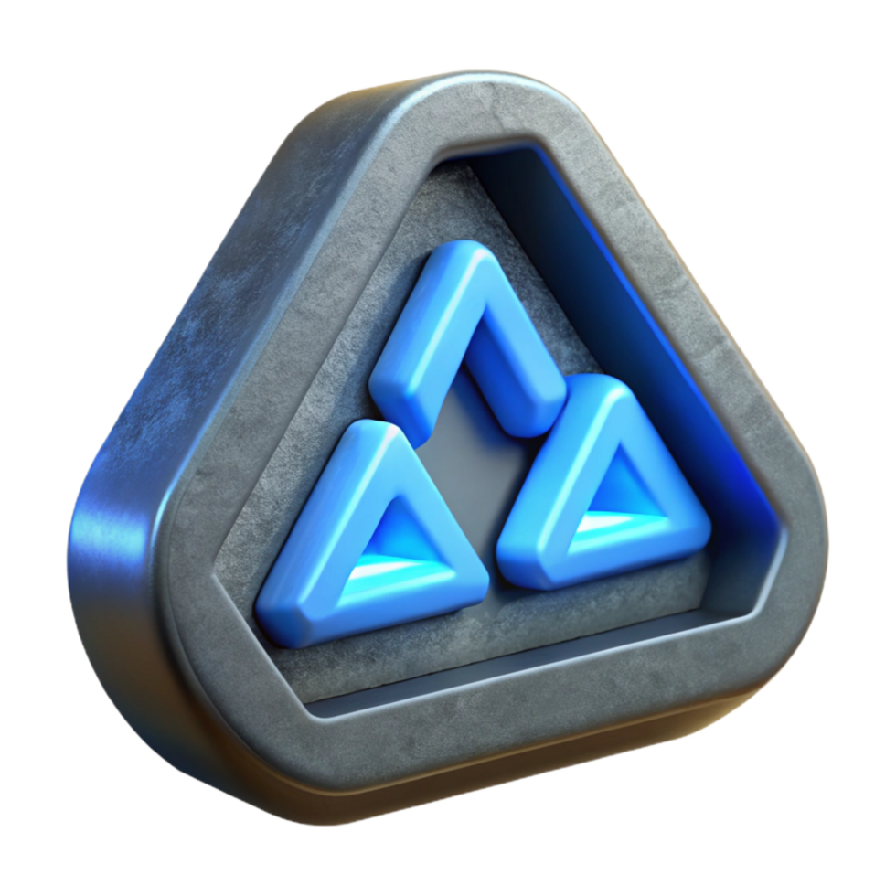 stunning vintage Stylized Algorithm Symbol with Blue Glow Isolated detailed png
