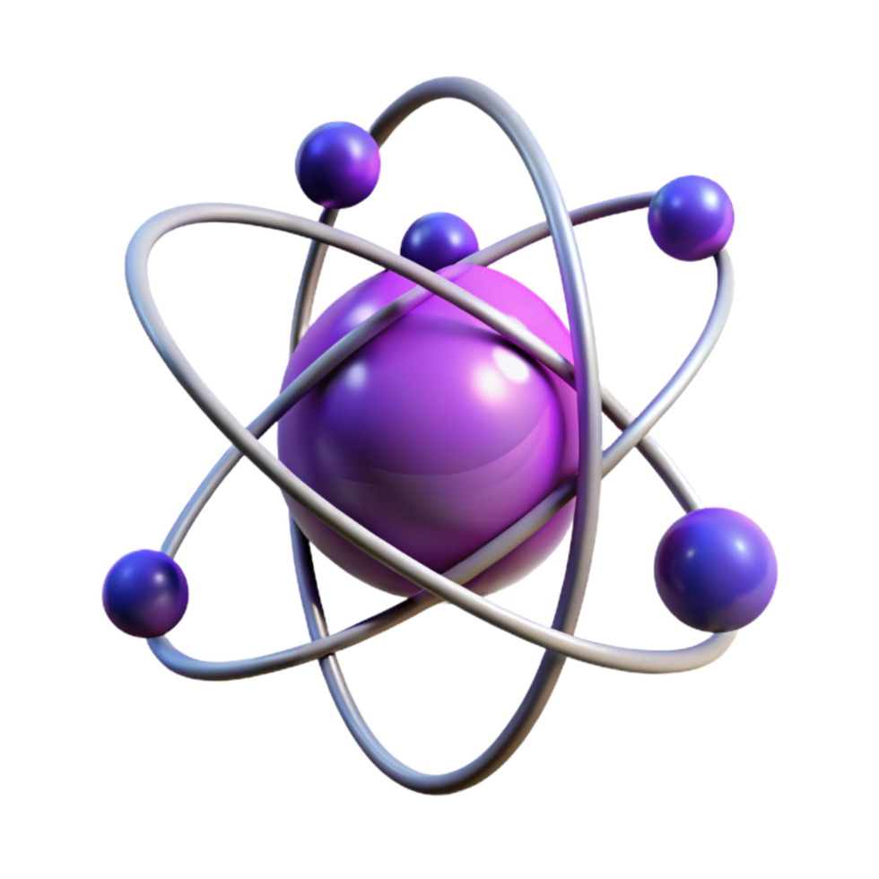 vibrant minimalist Subatomic Particle Connection Purple Gradient Cutout Element high quality png