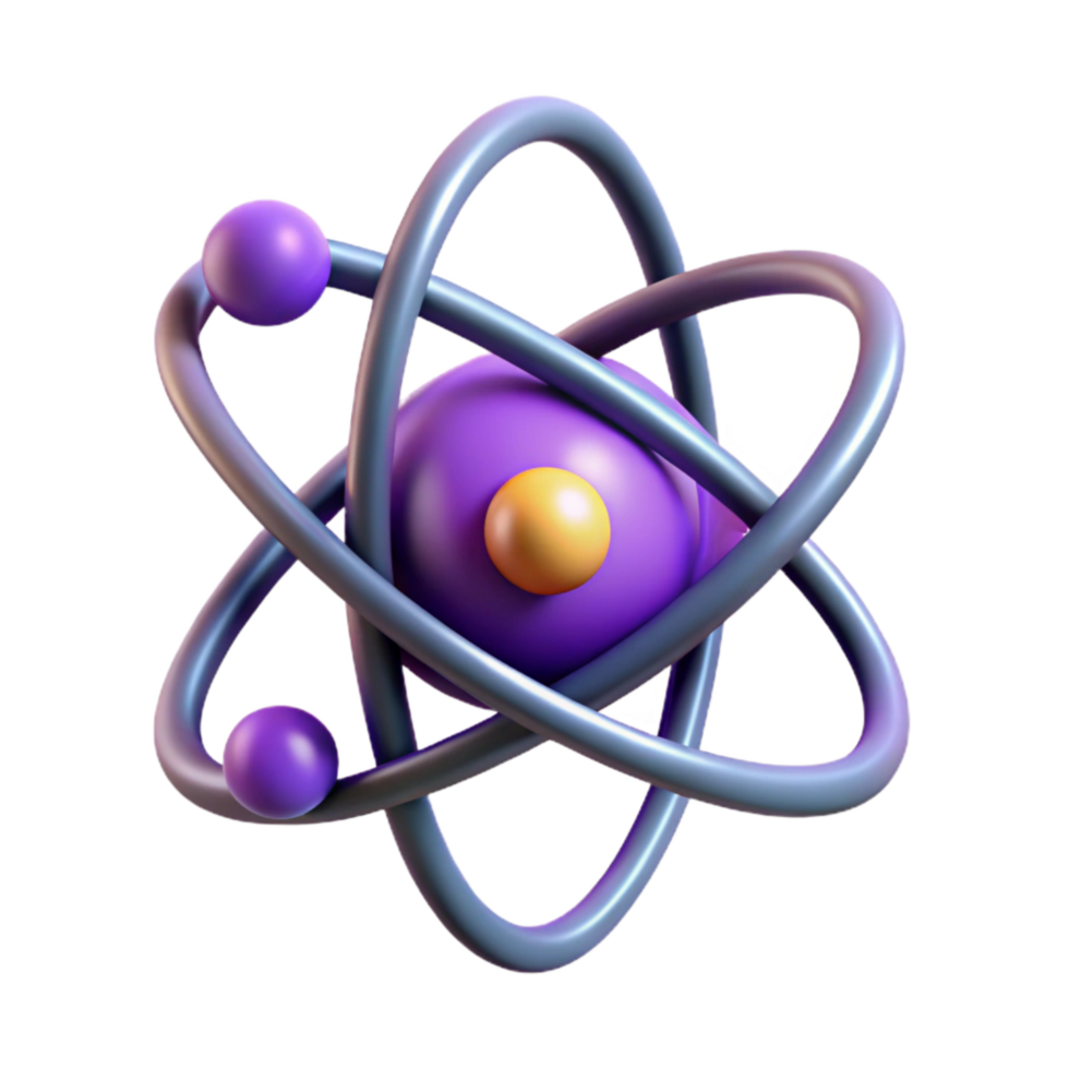 vibrant modern Subatomic Particle Connection Purple Gradient Cutout Element png