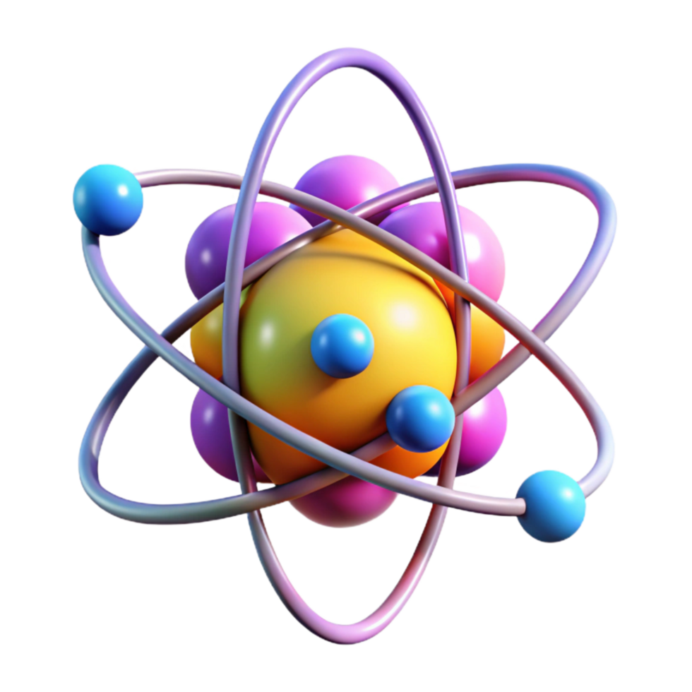 impressive classic Subatomic Particle Interaction Colorful Transparent Background detailed png