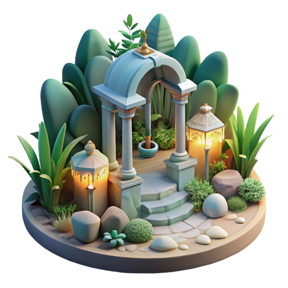 extraordinary creative Subconscious Architecture Dreamlike Garden Cutout png