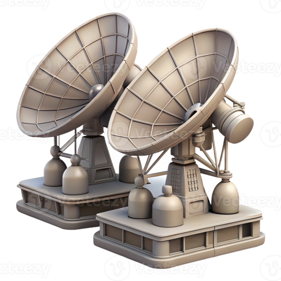 beautiful vintage Subspace Relay Station Antenna Array Transparent Background high quality png