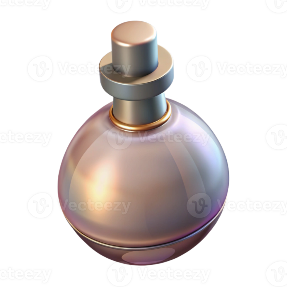 stunning creative Subtle Light on Perfume Bottle Isolated high resolution png