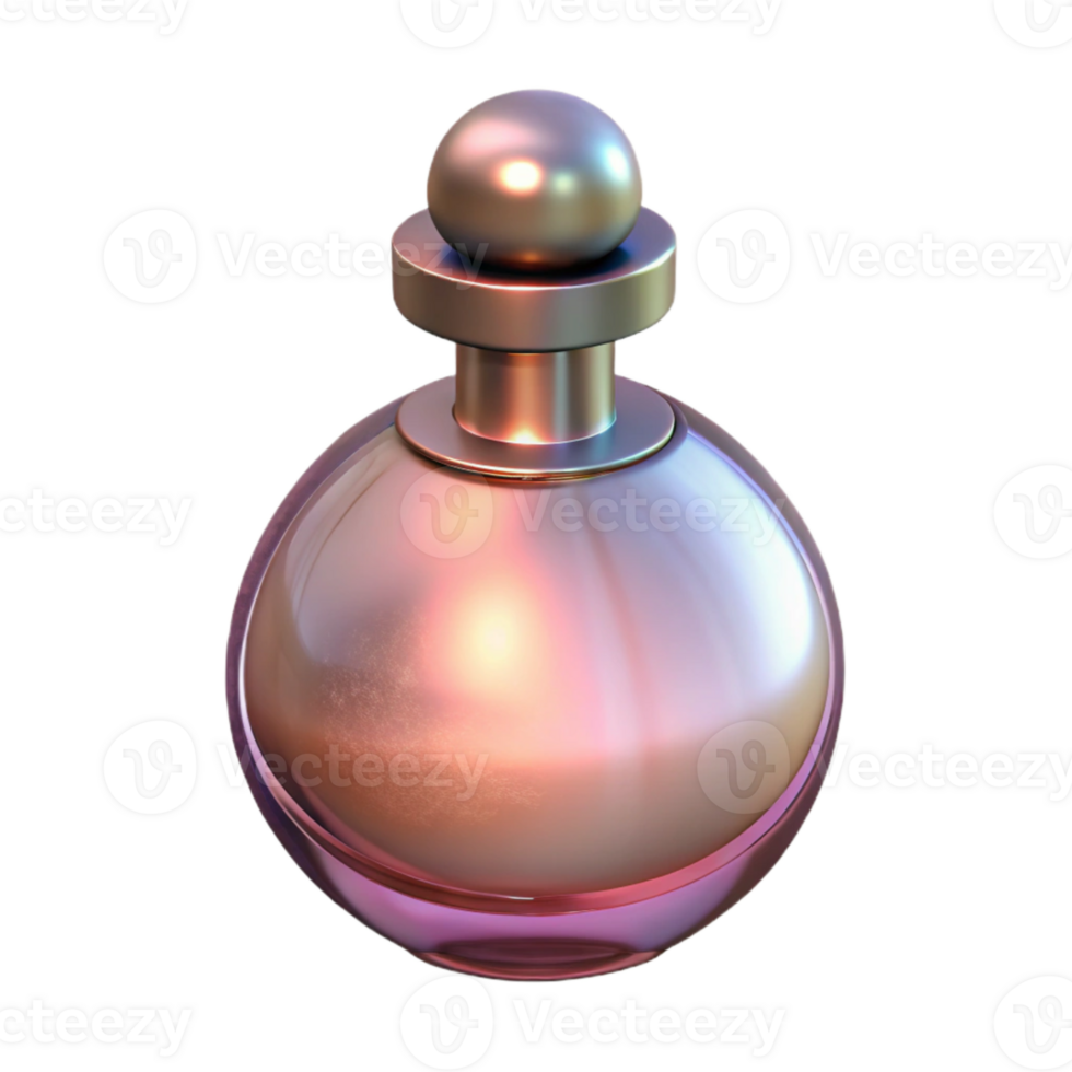 elegant modern Subtle Light on Perfume Bottle Isolated genuine png