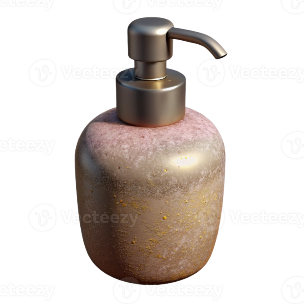 beautiful classic Subtle Light on Soap Dispenser Isolated png