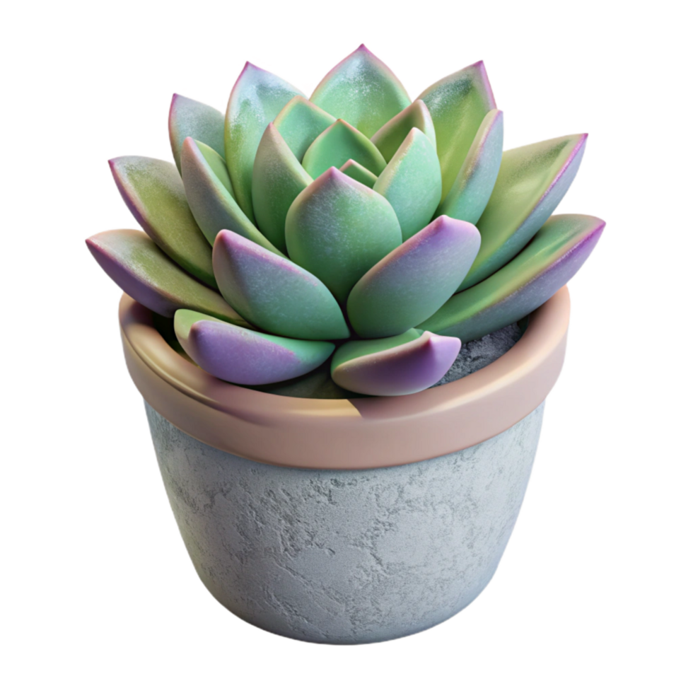 dramatic modern Succulent Plant in Pot Transparent Background original png