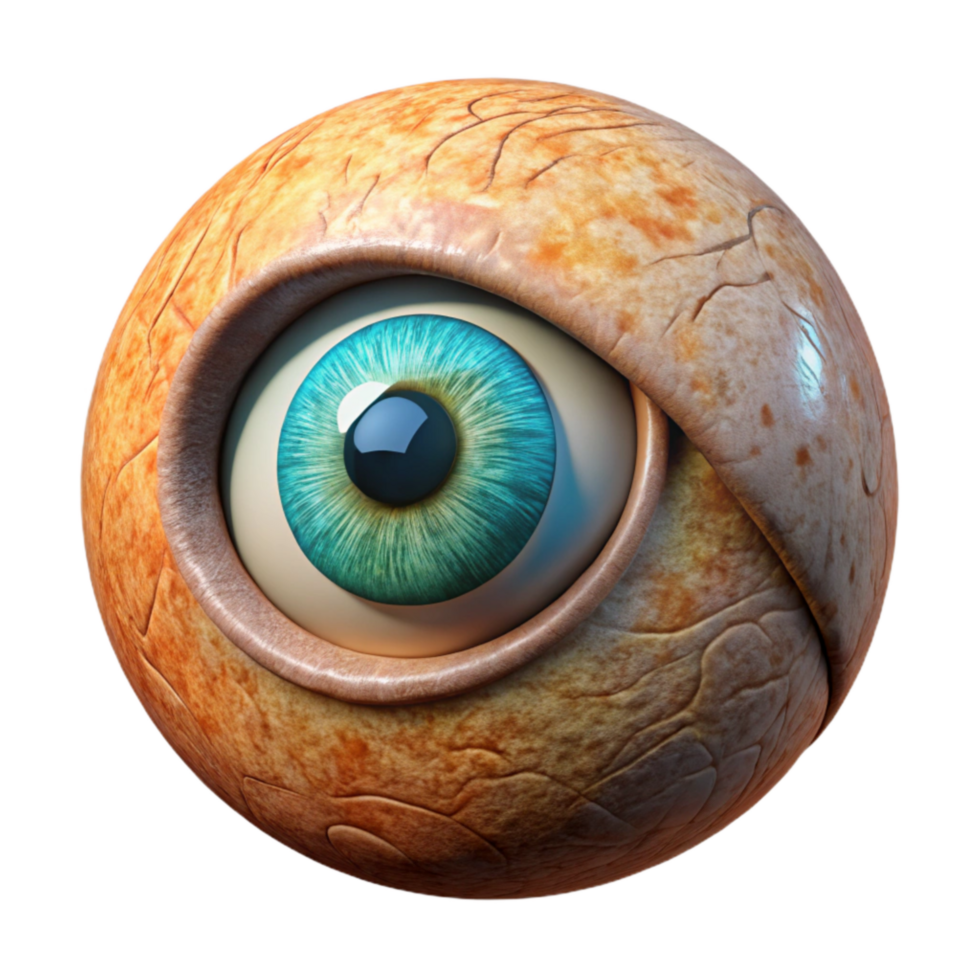serene minimalist Surrealism Eye Illustration Isolated Element professional png