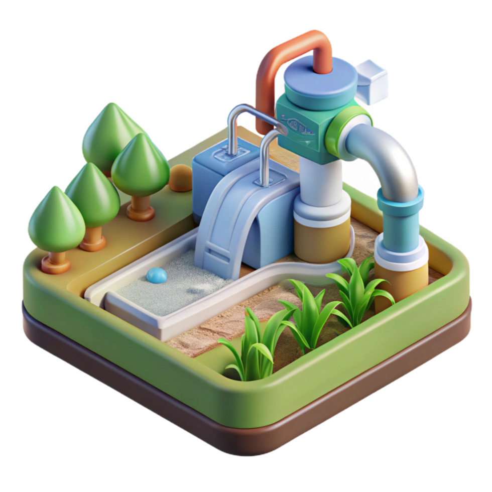 dramatic abstract Sustainable Agriculture Irrigation System Transparent genuine png