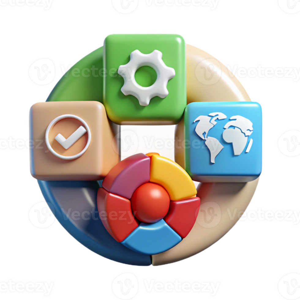beautiful rustic Sustainable Development Goals Icons Set Cutout Element high quality png